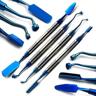 MEDSPO Professional Dental Elevators | Composite Restorative Implants | Luxating Filling | Surgical Root Extraction Spreading | Osteotome Periotome Instruments (PRF Kit Set of 4)