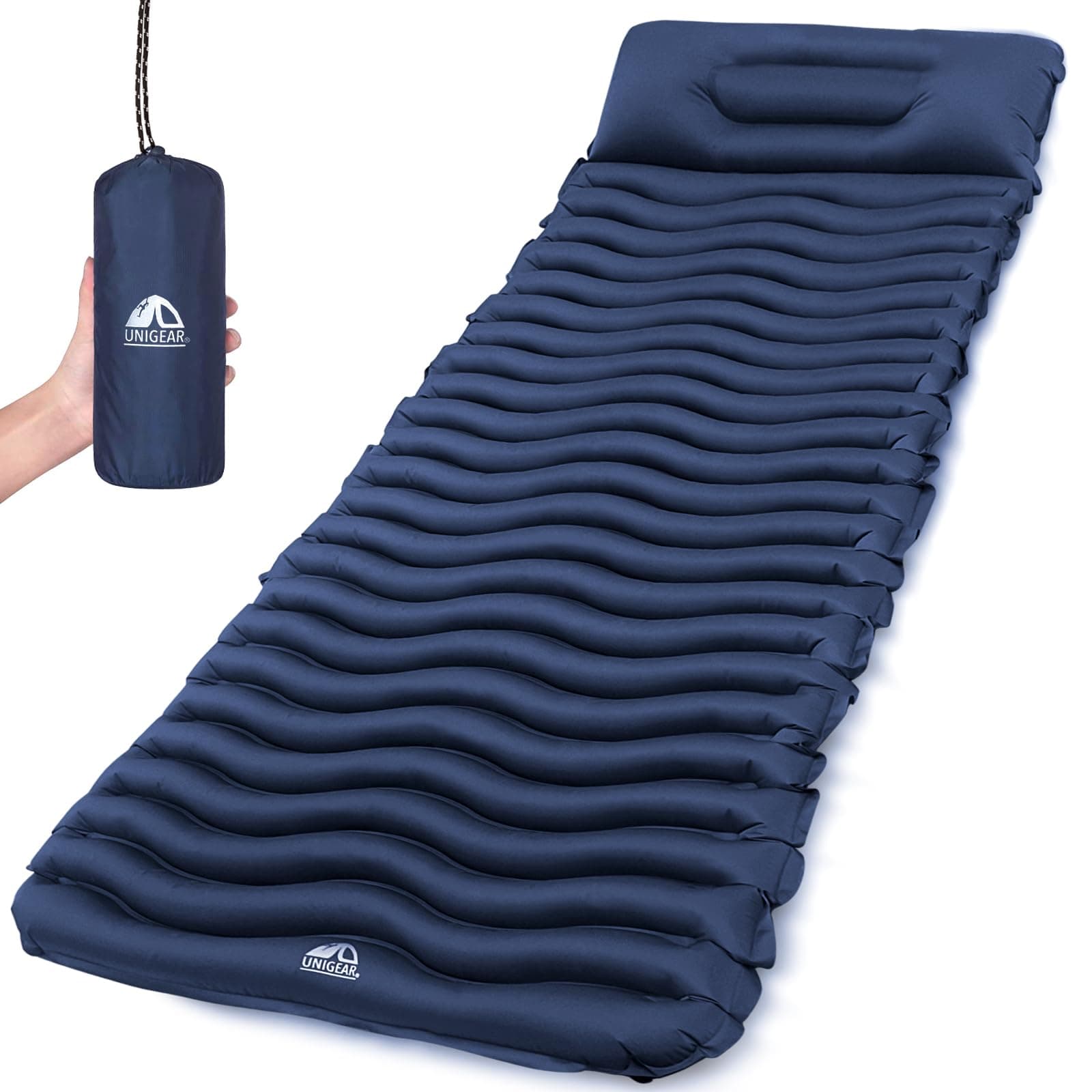 Ultralight Inflatable Sleeping Pad, Compact Air Camping Mat,Lightweight Camping Mattress for Backpacking, Hiking and Traveling