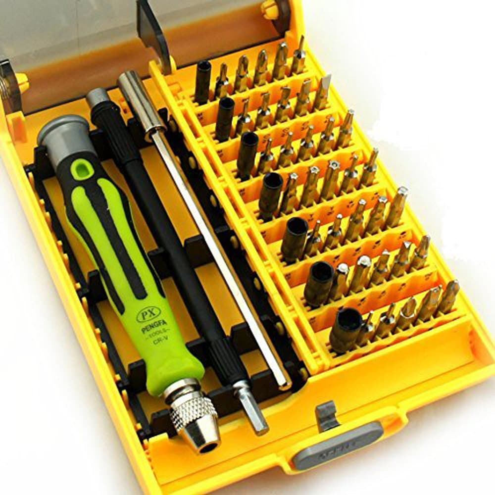 Screwdriver Set, Sourcingbay 45 in 1 Driver Magnetic Precision Screwdriver Tools Flexible Kits for Cell Phone PC Precise Repair or Maintenance