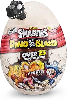 Smashers Dino Island Mega Egg T-Rex Toy by ZURU, Dinosaur Toys for Kids 5+, Includes 25 Surprises - Great Filled with Slime, Sand and More, Ages 5+