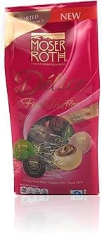 Délice Fine Chocolate Truffles (Pack of 1, Assorted Crispy Hazelnut, Cappuccino, Dark 70%)