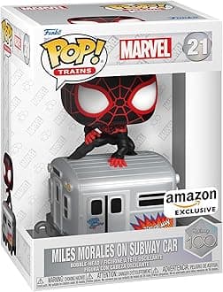 POP! Trains: Disney 100 - Marvel, Miles Morales on Subway Car - Spider-Man - Collectable Vinyl Figure - Gift Idea - Official Merchandise - for Kids & Adults - Movies Fans