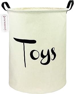 QUEENLALA Large Storage Bins, Storage Baskets, Waterproof Laundry Baskets, Baby Basket, Toy Bin, Bedroom, Clothes, Baby Nursery, Gift Baskets, Laundry Hamper (Toys)