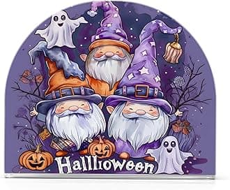 Napkin Holder, Clear Acrylic Paper Napkin Holders Halloween Dwarfs Pumpkin Tissue Box Dispenser Stand Tabletop Space Saver Upright Napkin Towel Holders for Kitchen Restaurant Home Decor