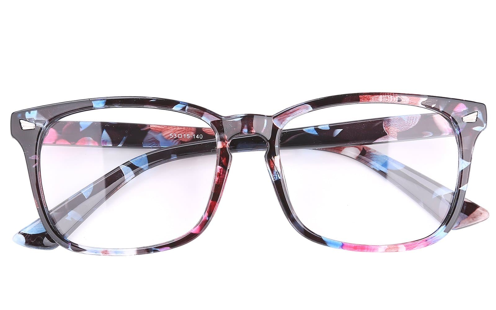 Classic Full Rim Plain Glasses Frame Eyeglasses Clear Lens