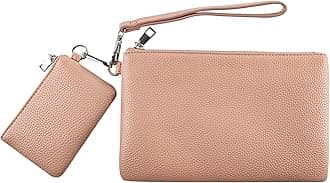 Wristlet Wallet for Women Dual Pouch Wristlet Portable wallet Coin Purse Clutch Wallet Purse Credit Card Gifts for Women