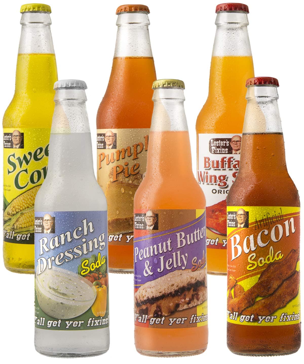 Outrageous Wild Crazy Unique Flavor Soda Pop 6 Pack Sampler Set
