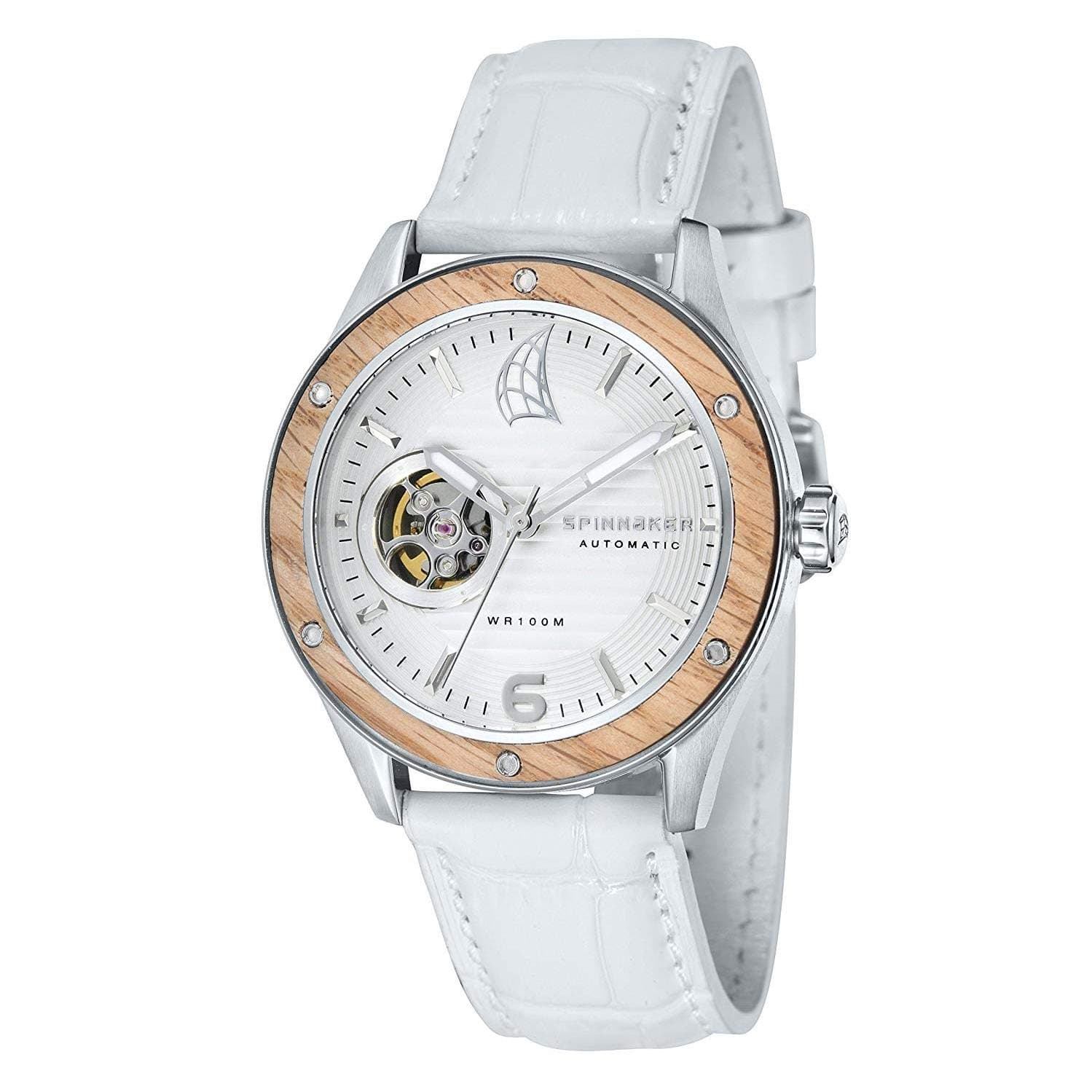 Spinnaker Mens Chronograph Automatic Watch with Leather Strap SP-5034-03