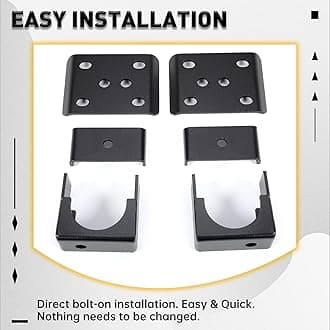 KUAFU 6" Lowering Drop Flip Kit Compatible with 1999-2006 C1500 Silverado Sierra 2WD / 4WD Rear Axle Flip Kit Powder Coated Steel Black