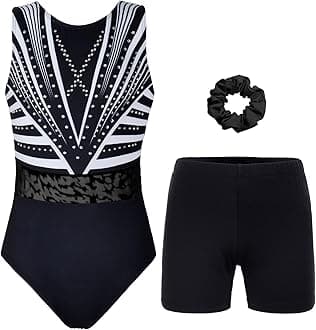 Gymnastics Leotards for Girls, Adult, Child With Shorts Activewear