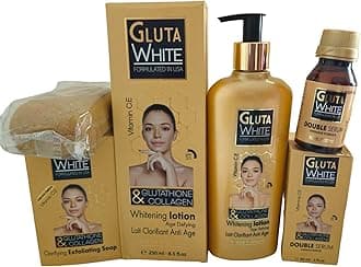 Gluta White Age Defying Lotion With Glutathione & Collagen 250ml + Serum + Soap