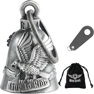Dream Apparel Motorcycle Ride Bell For Bikers, Heavy Spirit Bells Accessory And Key Chain For Luck