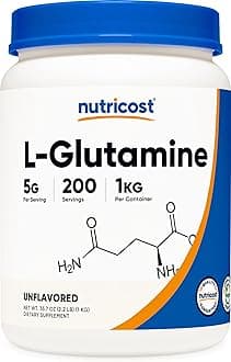 L-Glutamine Powder - Gluten Free & Non-GMO (1kg, Unflavored)