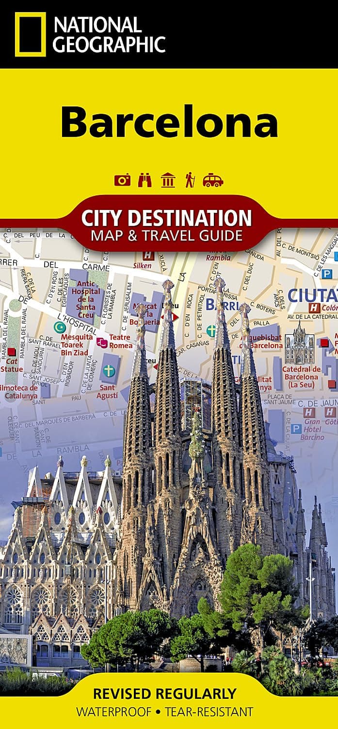 National Geographic Barcelona Map