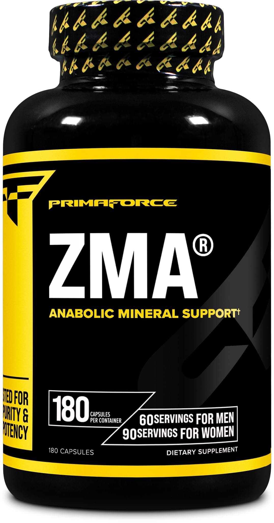 ZMA Dietary Supplement, 180 Capsules
