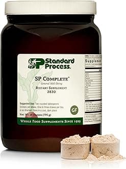 Standard Process SP Complete - Powder Supplement to Aid Muscle Growth & Repair - Immune Health Support with Brussels Sprouts & Calcium - Whole Food-Based Protein Powder Formula - 28 oz, 30 Servings