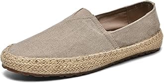 CASMAG Men's Fashion Casual Cloth Shoes Canvas Slip-on Loafers Espadrille Leisure Walking Sneakers Moccasins Boat Shoes