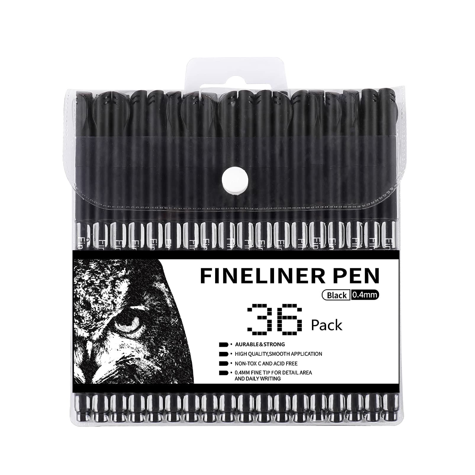 RIANCY Black Ink Color Sipa Pens for Journaling Note Taking 36 Pack Fineliner Pens for Office School Teacher Student Supplies Journal Planner Writing Back to School Supplies Fine Tip Markers