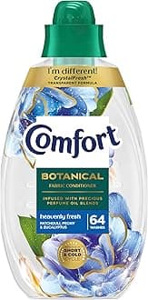Comfort Botanical Heavenly Fresh Fabric Conditioner softener with CrystalFresh* transparent formula Freshness inspired by nature 960 ml (64 washes)