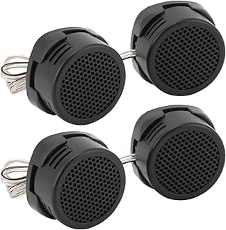 2 Pairs High-Power Neodymium Silk Dome Tweeter Set - 500W, 4 Ohm, Super High Frequency,-for Mini Car Audio Systems