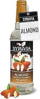 Almond Syrup, Natural Flavors, Syrup for Drinks, Lattes, and Desserts – 25.4 fl oz,