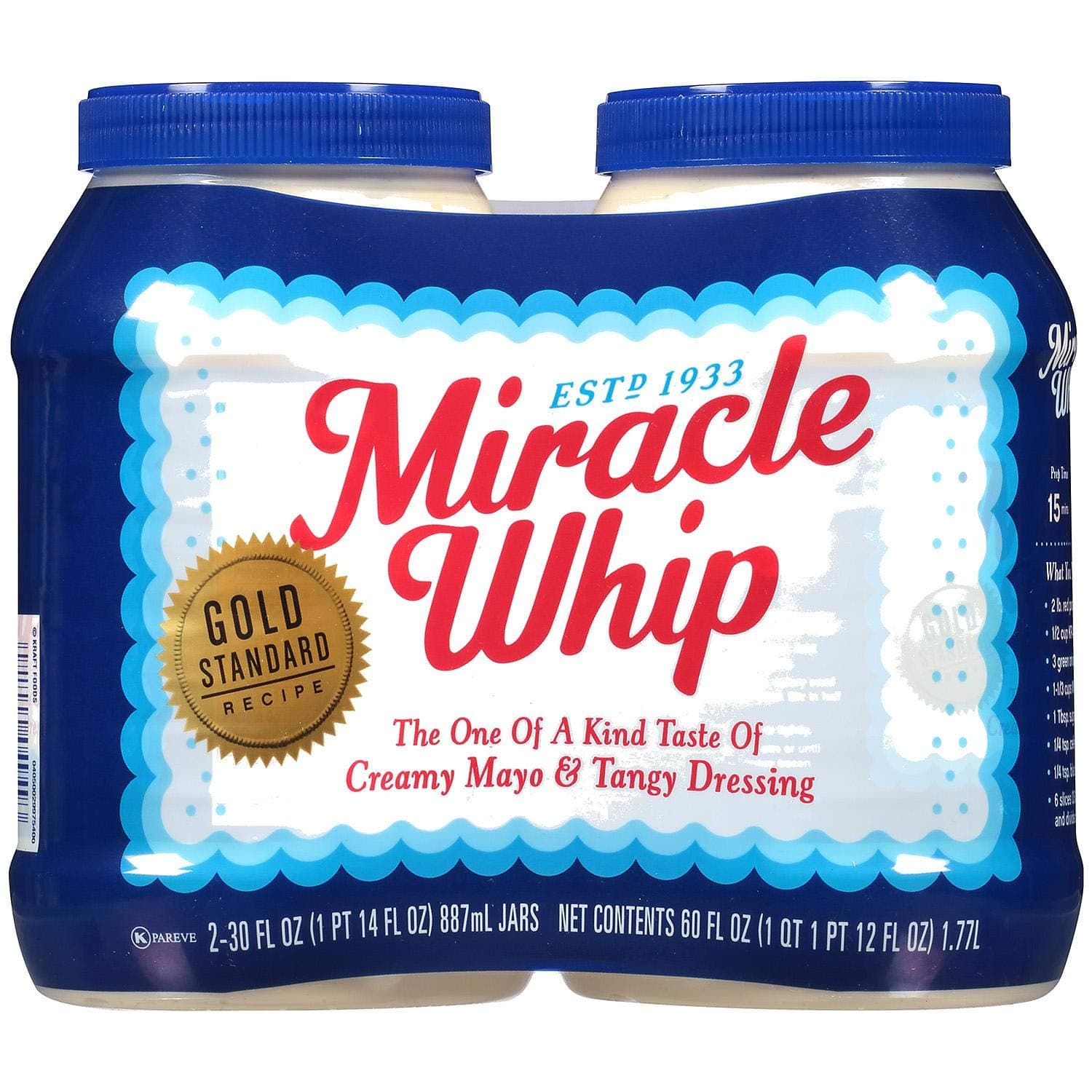 Evaxo Miracle Whip Dressing (30 oz., 2 pk.)