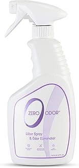 Zero Odor – Litter Odor Eliminator - Permanently Eliminate Litter Odors with Best Patented Molecular Technology - Pet Safe & Works on all types of litter, 16oz (Over 400 Sprays)
