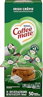 Nestle Coffee mate Liquid Coffee Creamer Singles, Irish Crème, 50 Ct Box