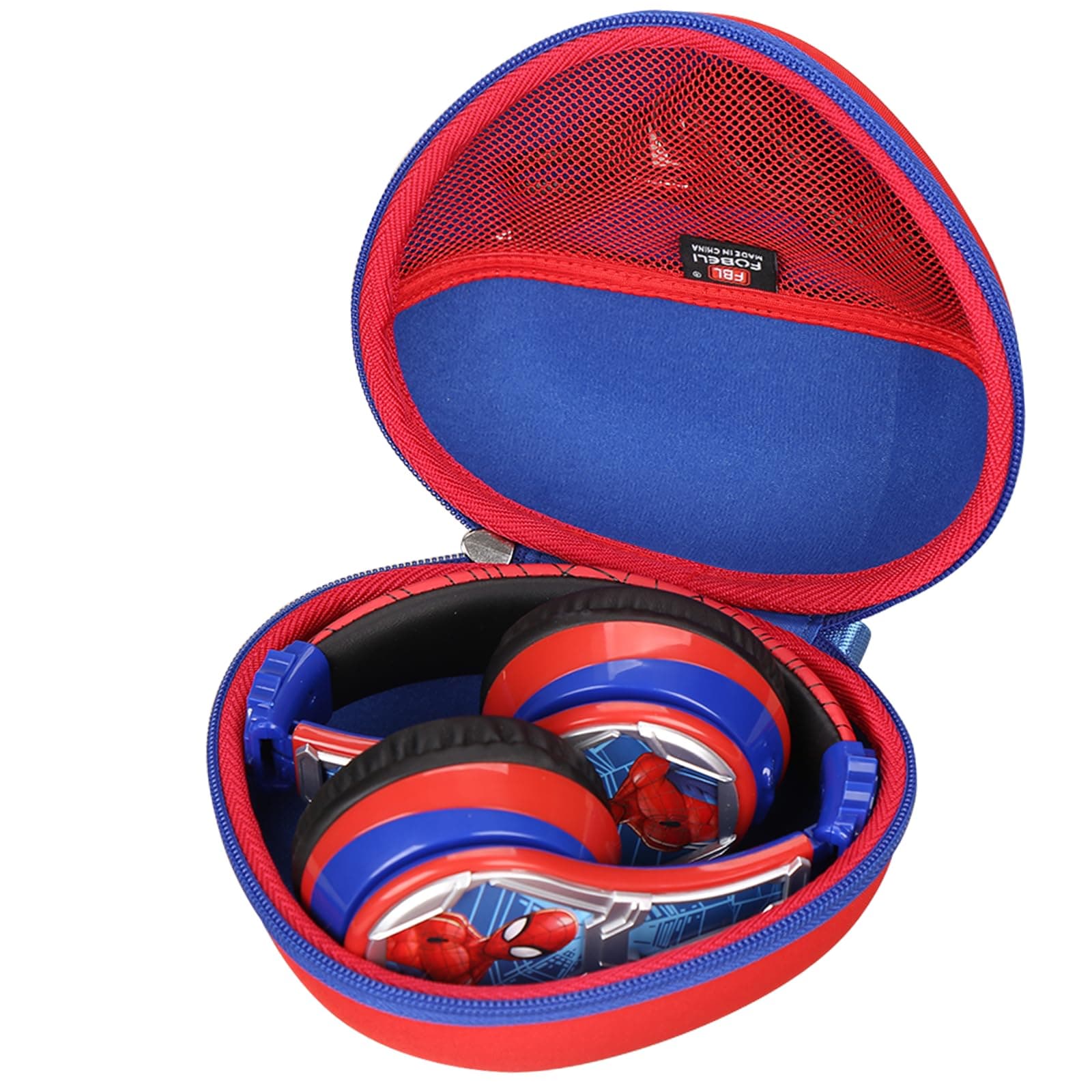 Hard Case Compatible with JLab Studio Wireless On-Ear Headphones/eKids Spiderman Wireless Bluetooth Headphones, Protective Shockproof Storage Holder (Red+Blue)