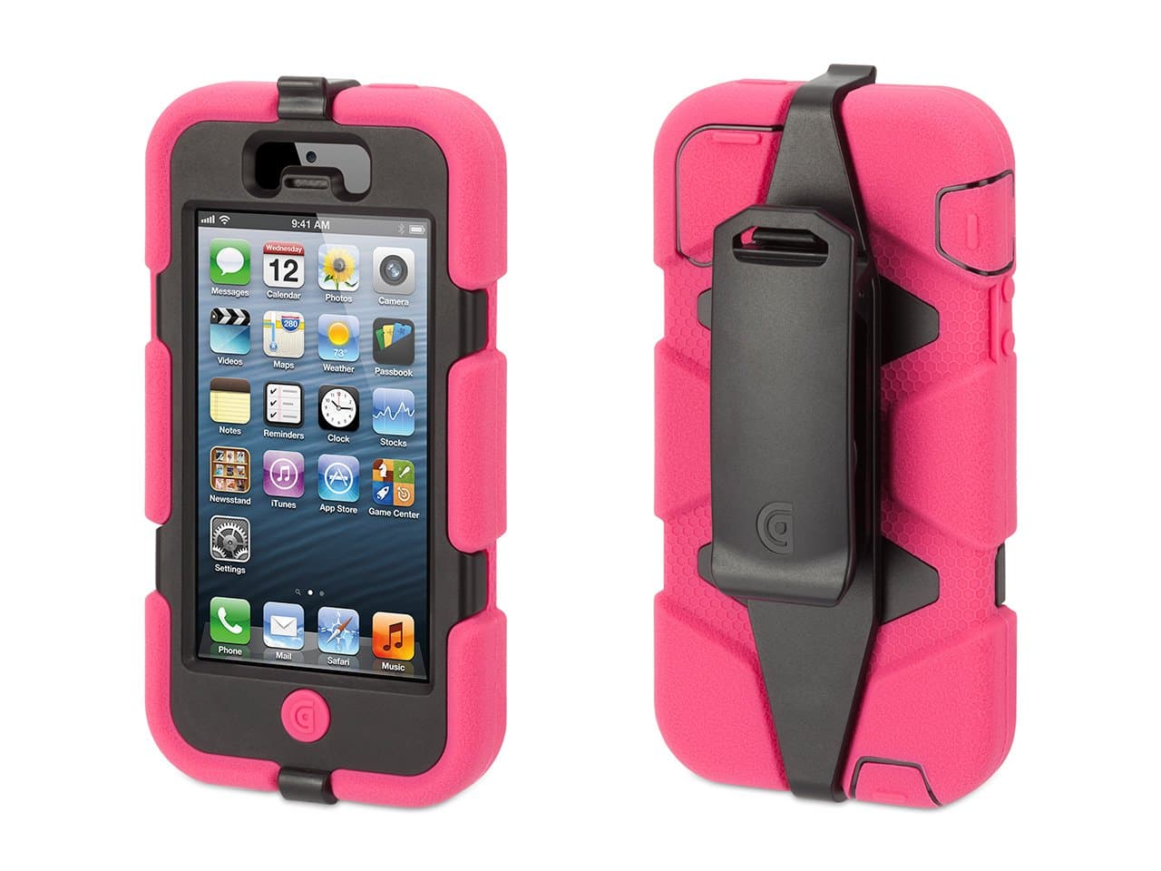 Griffin Survivor All-Terrain Rugged Case for iPhone 5/5S, iPhone SE, Pink/Black