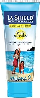La Shield Kids Sunscreen Gel SPF 50 PA+++|100% Mineral Sunscreen|For kids above 2 years age|Enriched with Vitamin E & Hyaluronic Acid|Suitable for Sensitive skin|4 hour water resistant|Fragrance free