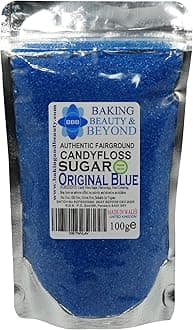 Baking Beauty and Beyond Premium Candy Floss Sugar 100g - Original Blue Flavour