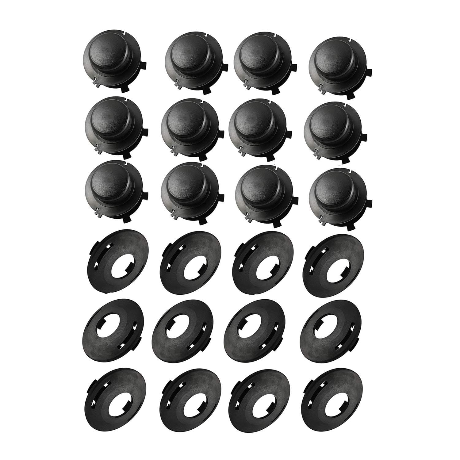 Pack of 12 Spool and Cap Combo Replacement for Stihl Head Cover 25-2 FS 90 100 110 120 130 55 80 83 85