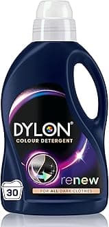 Dylon Black & Dark Detergent (30 Wash Loads), Liquid Laundry Detergent for all Black & Dark Clothes, renewing in every wash with optimal results in 10 washes