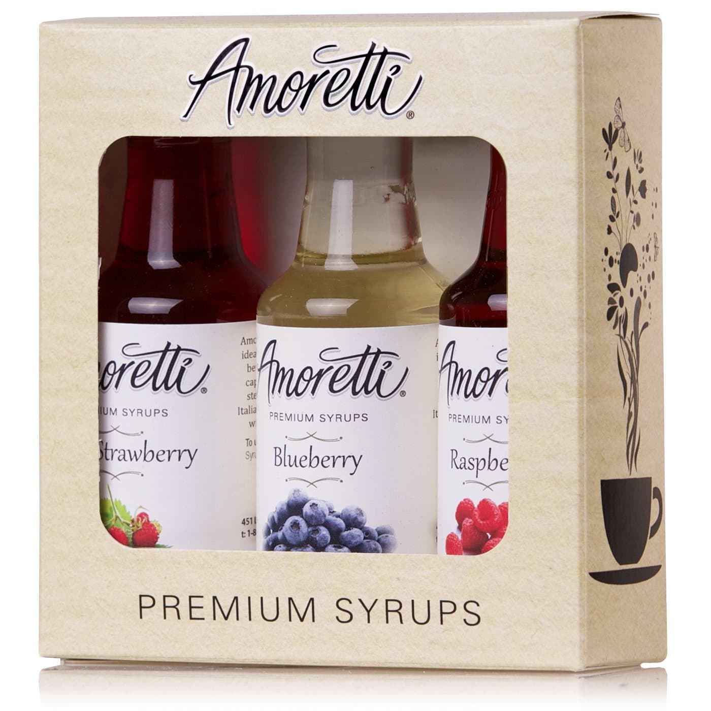Premium Syrups Berry, 1.7 Fl Oz (Pack of 3)