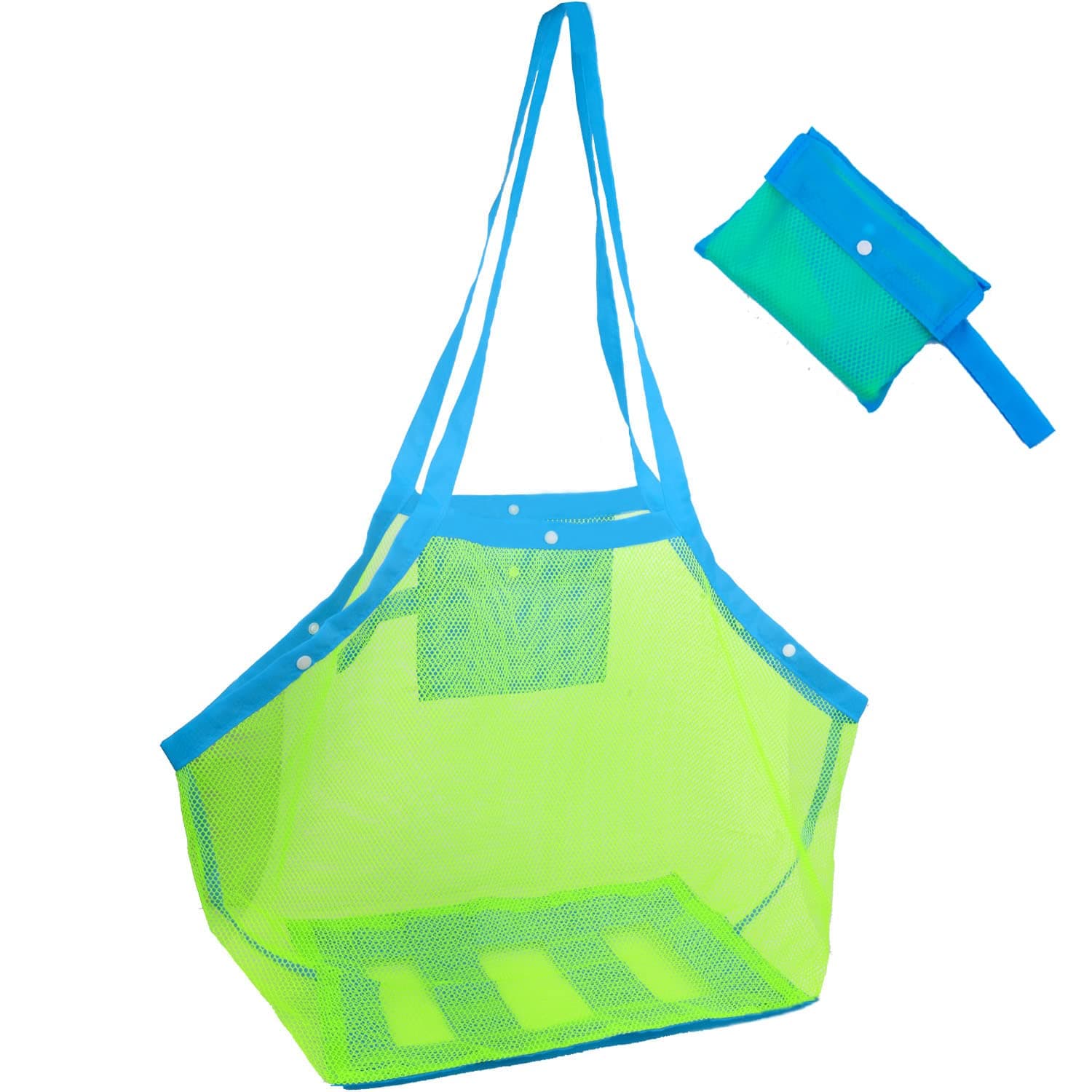 Beach Toys Bag, Extra Large Beach Accessory, Lightweight & Durable Mesh Beach Bag ,Foldable Mesh Beach Bag for Children's Toys
