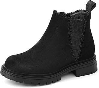 Girls Ankle Boots with Side Zipper Chelsea Booties Lug Sole (Toddler/Little Kids/Big Kids)