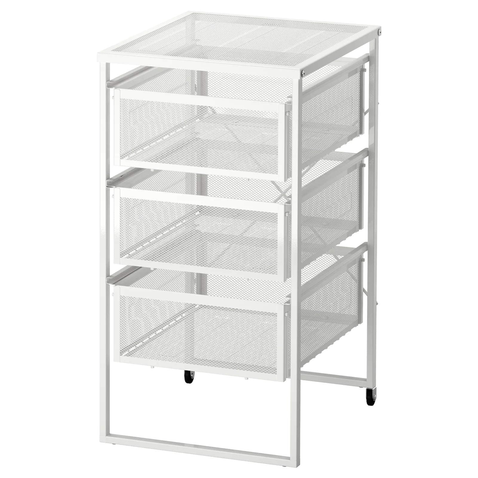 Ikea Polyester, steel Drawer Unit, White, 30 X 34 X 56 Cm, Rectangular, 3.93 X 5.9 X 1.96 Inches