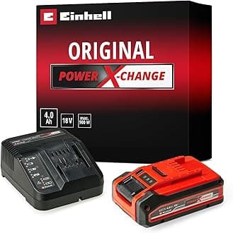 18V 4.Ah Lithium-Ion Battery Starter Kit, Power X-Change Battery and Charger Set - Universally Compatible With All Einhell PXC Power Tools And Garden Machines, Packaging May Vary