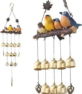 Gardenvy Blue Jay Wind Chime