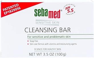 SEBAMEDSoap-free Cleansing Bar For Sensitive Skin, 3.5-Ounce Boxes (Pack of 6)
