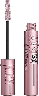 Maybelline Lash Sensational Sky High Washable Mascara Makeup, Volumizing, Lengthening, Defining, Curling, Multiplying, Buildable Formula, Blackest Black, 1 Count