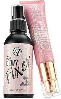 W7 The Fixer Glow Set - Setting Spray & Primer Duo - Dewy & Glow Finish