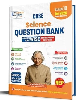 Shivdas CBSE Class 10 Science Chapterwise and Topicwise Question Bank with Previous Years Questions and Most-Probable CBQs by Shivdas for 2026 Board ... Years Solved Questions for 2026 Board Exams)