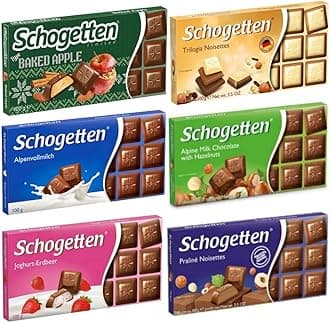 - Assortment of German Chocolates 6 Variety Pack, 100gram Each