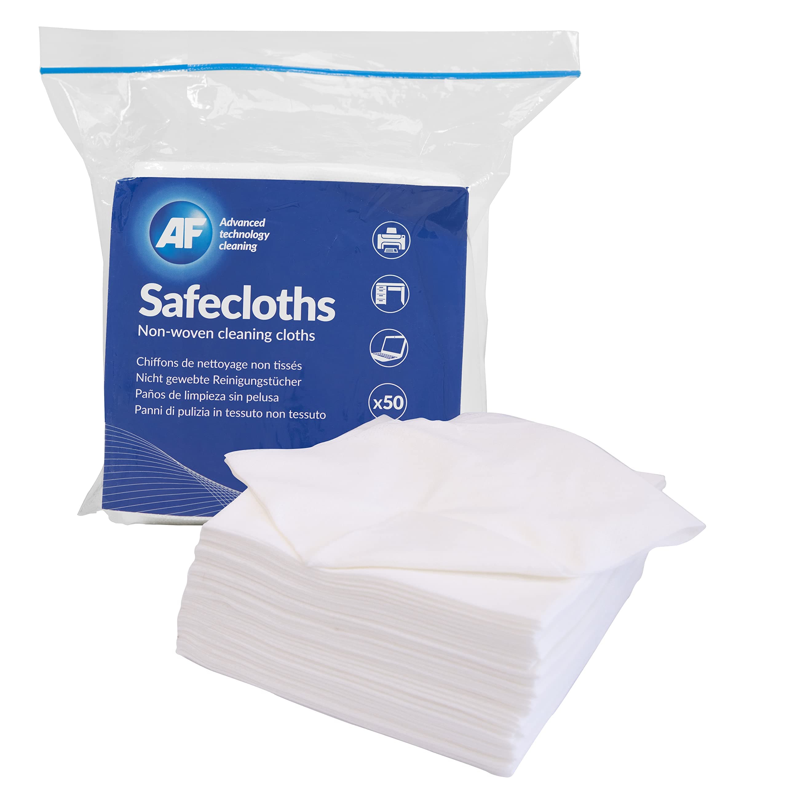 AFSafecloths General Use Absorbent Lint-free 340x320mm Ref SCH050 [Pack of 50], White