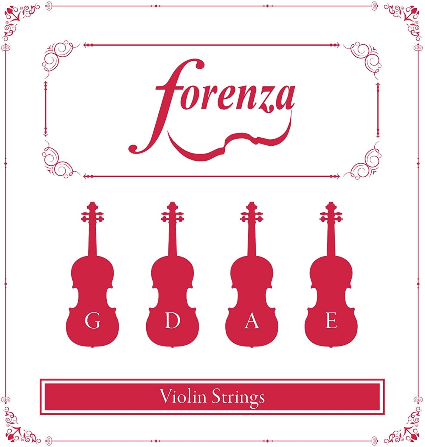 Forenza FA13VLE Violin Strings for ,silver ,1/2 and 1/4 Size