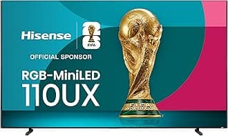 - 110-Inch Class Mini-LED Premium ULED X Series 4K Google Smart TV with Alexa Compatibility, QLED, 144Hz, Dolby Vision Atmos, HDR10+, 4.2.2 Ch Audio, Hands Free Voice Control (110UX, 2024 Model)