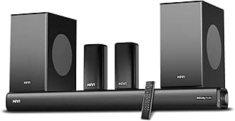 Mivi Superbars Cinematic 900W Premium Dolby Home Theatre System [Newly Launch] with Dual Subwoofers soundbar, 5.2 Channel, EQ & Input Modes, BT v5.3, Sound bar