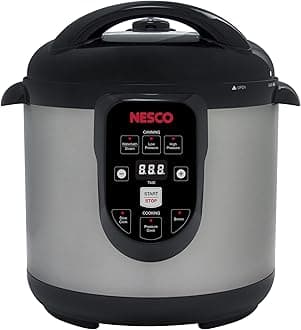 NESCO NPC-9 Smart Pressure Canner and Cooker, 9.5 quart, Stainless Steel